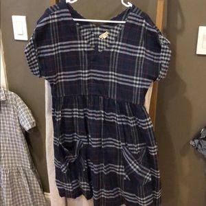 Plaid tunic dress